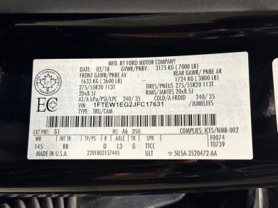 2018 Ford F-150 Platinum