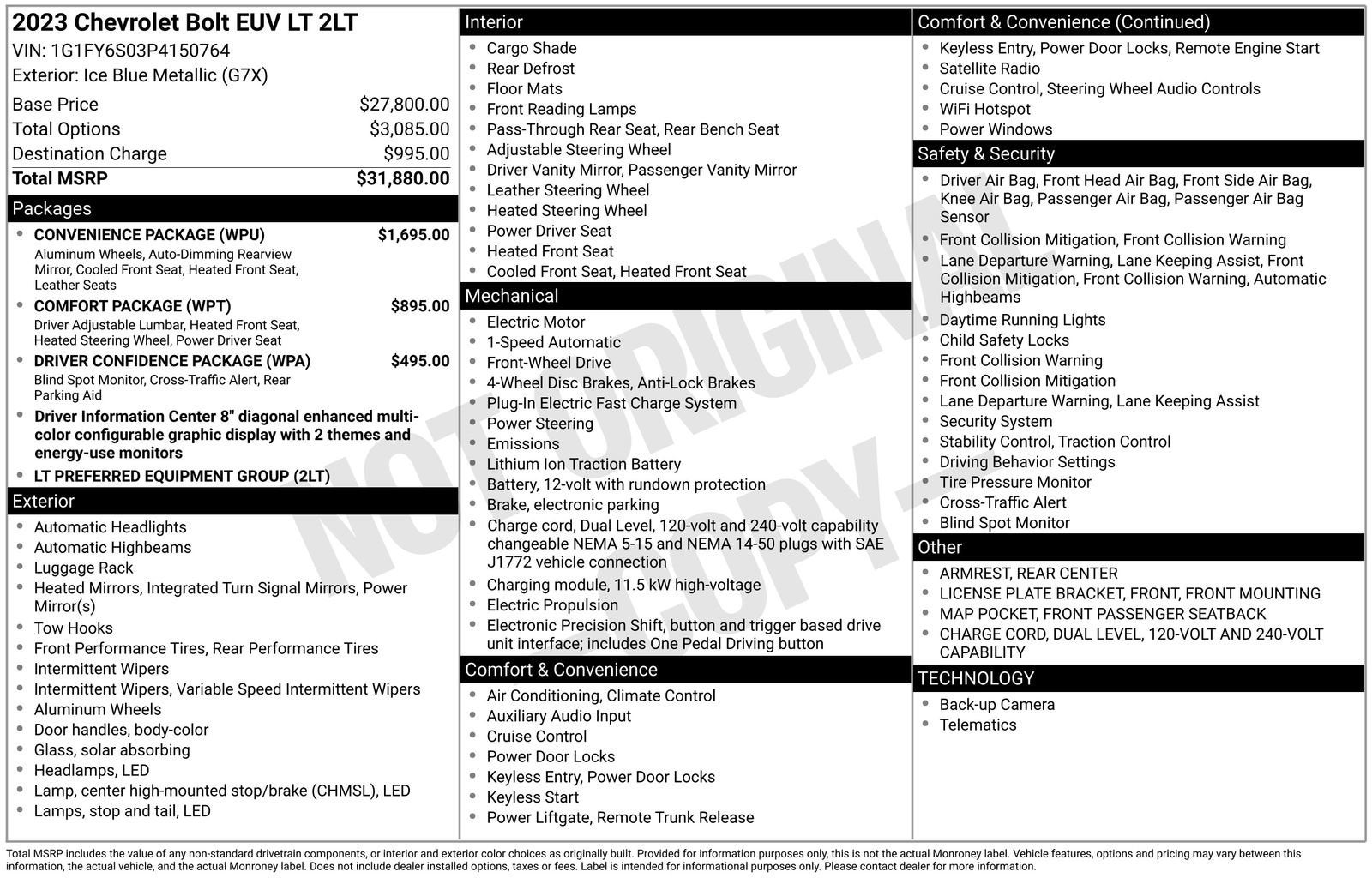 2023 Chevrolet Bolt EUV LT