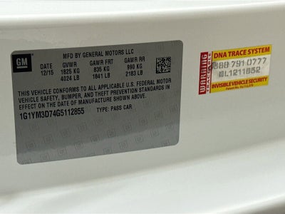 2016 Chevrolet Corvette Stingray Z51 3LT