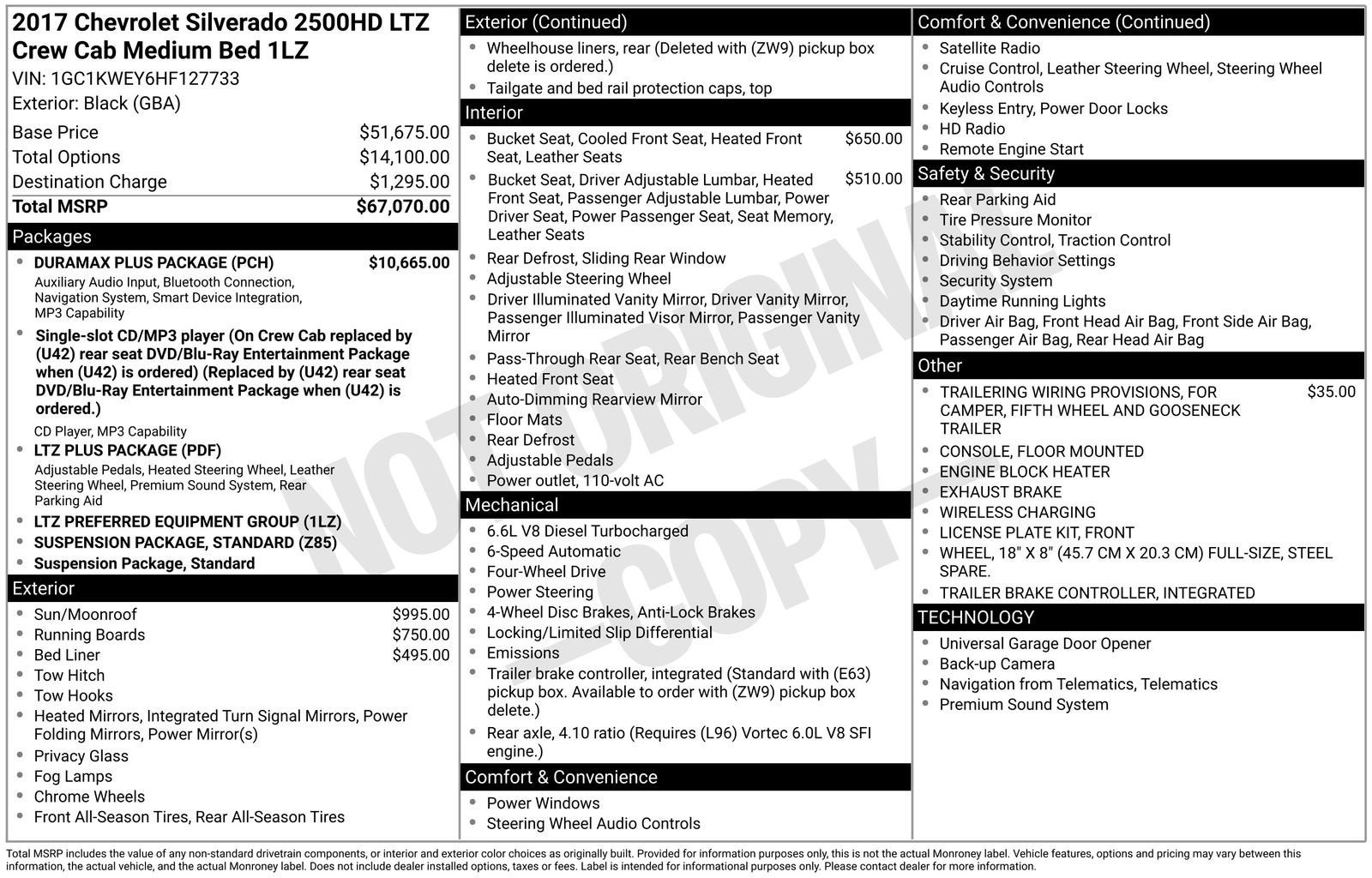 2017 Chevrolet Silverado 2500 HD LTZ