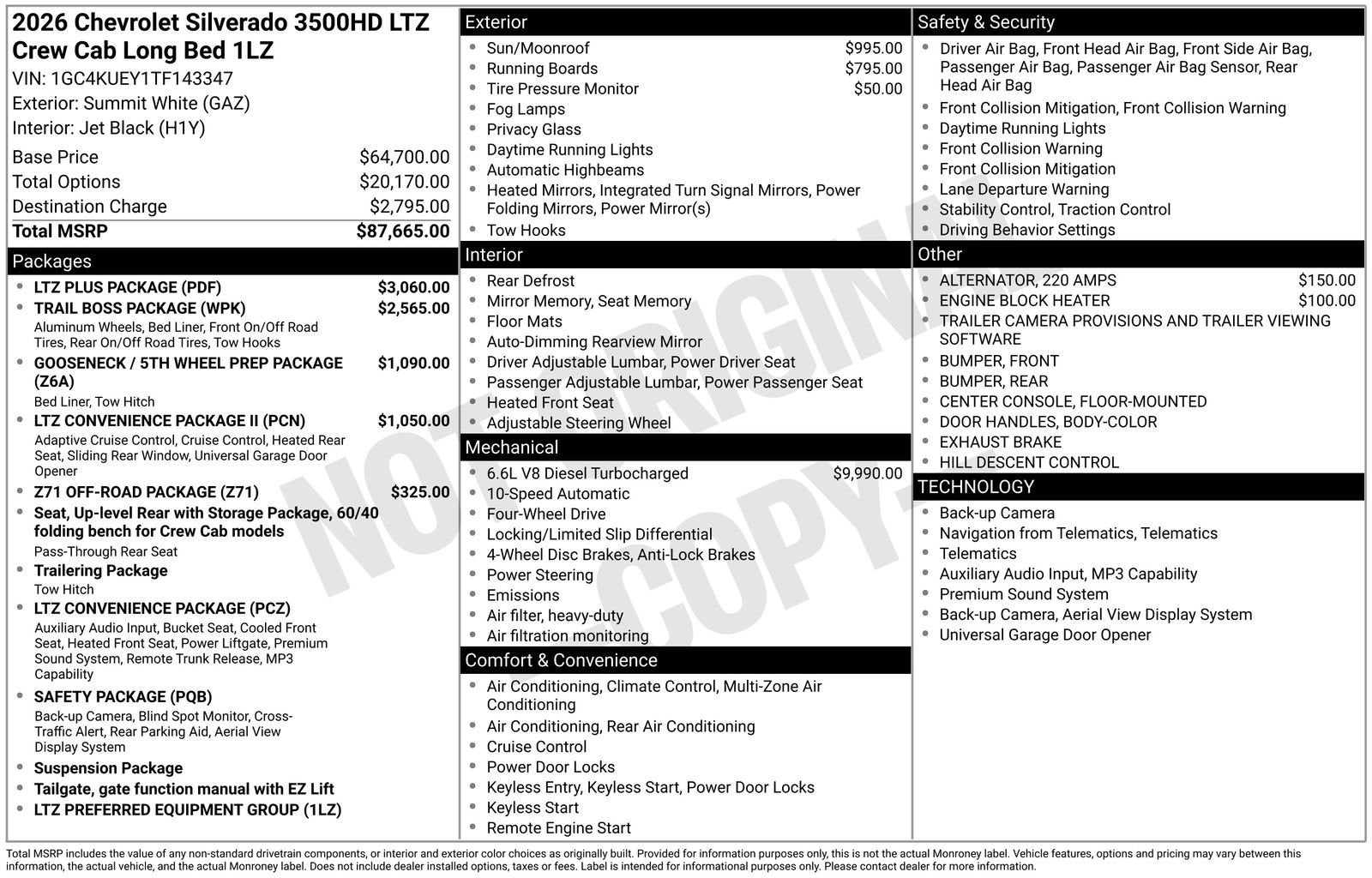 2026 Chevrolet Silverado 3500 HD LTZ