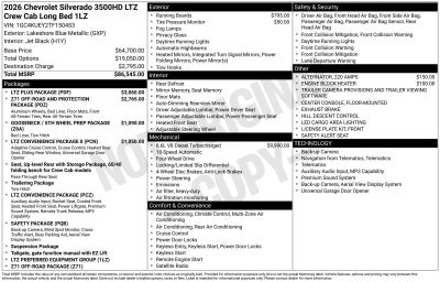 2026 Chevrolet Silverado 3500 HD LTZ