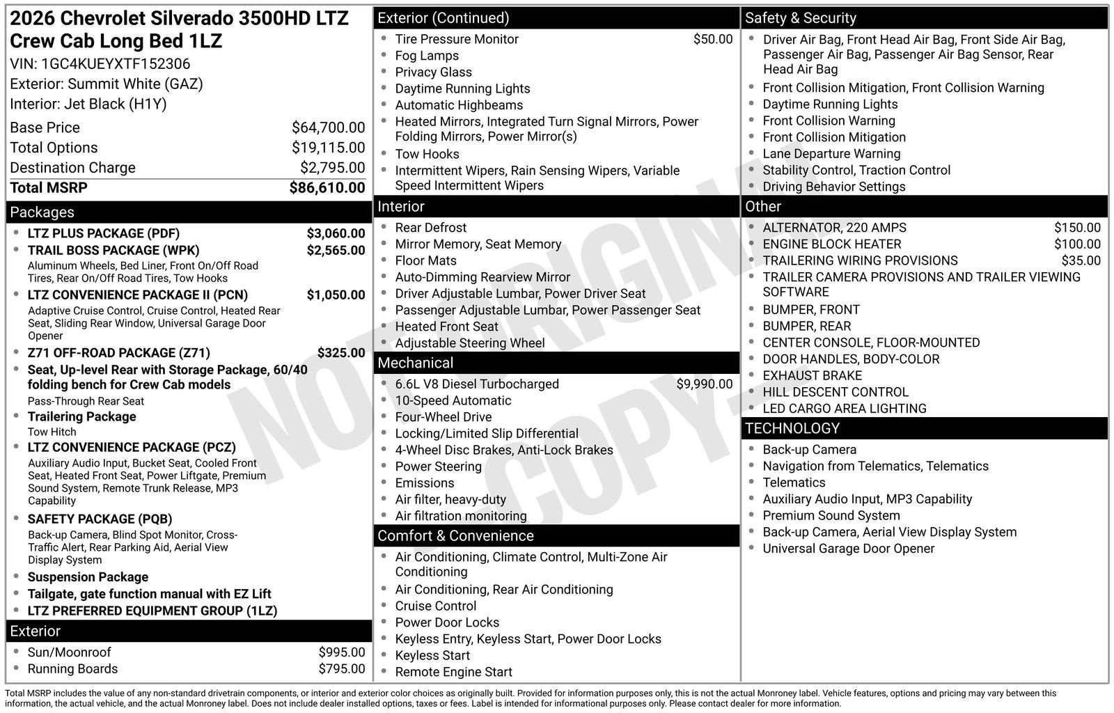 2026 Chevrolet Silverado 3500 HD LTZ
