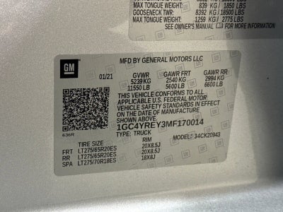 2021 Chevrolet Silverado 2500 HD High Country