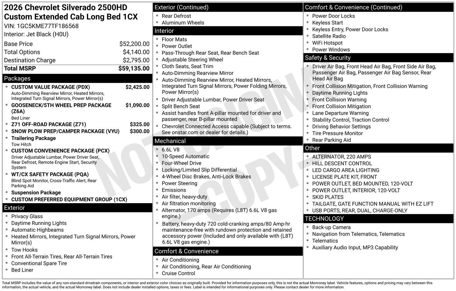 2026 Chevrolet Silverado 2500 HD Custom