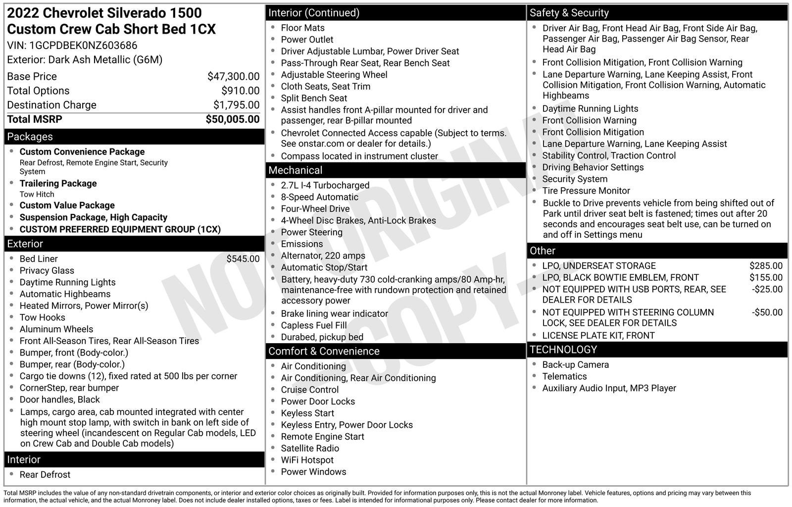 2022 Chevrolet Silverado 1500 Custom