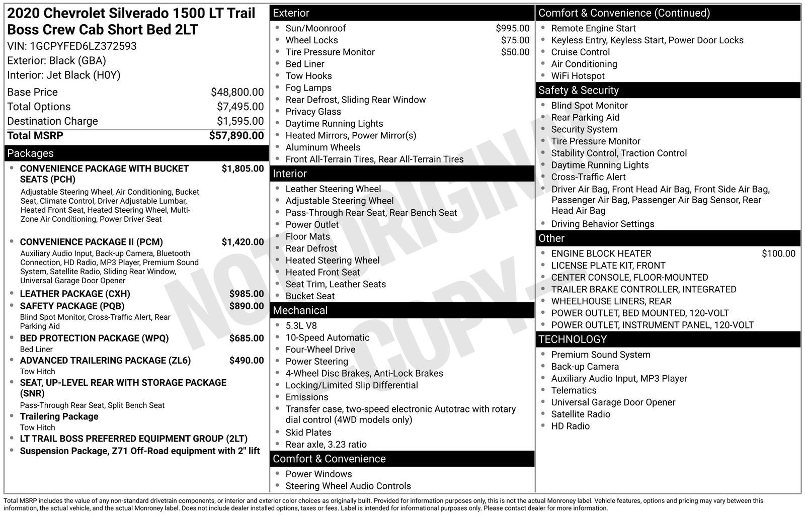 2020 Chevrolet Silverado 1500 LT Trail Boss