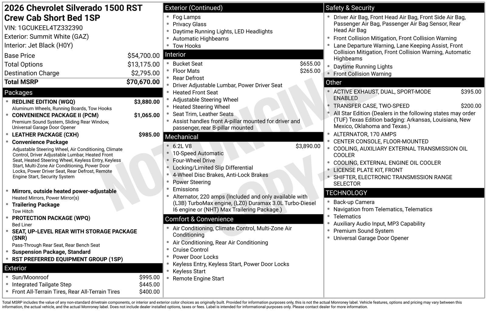 2026 Chevrolet Silverado 1500 RST