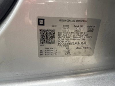 2018 Chevrolet Silverado 1500 LT