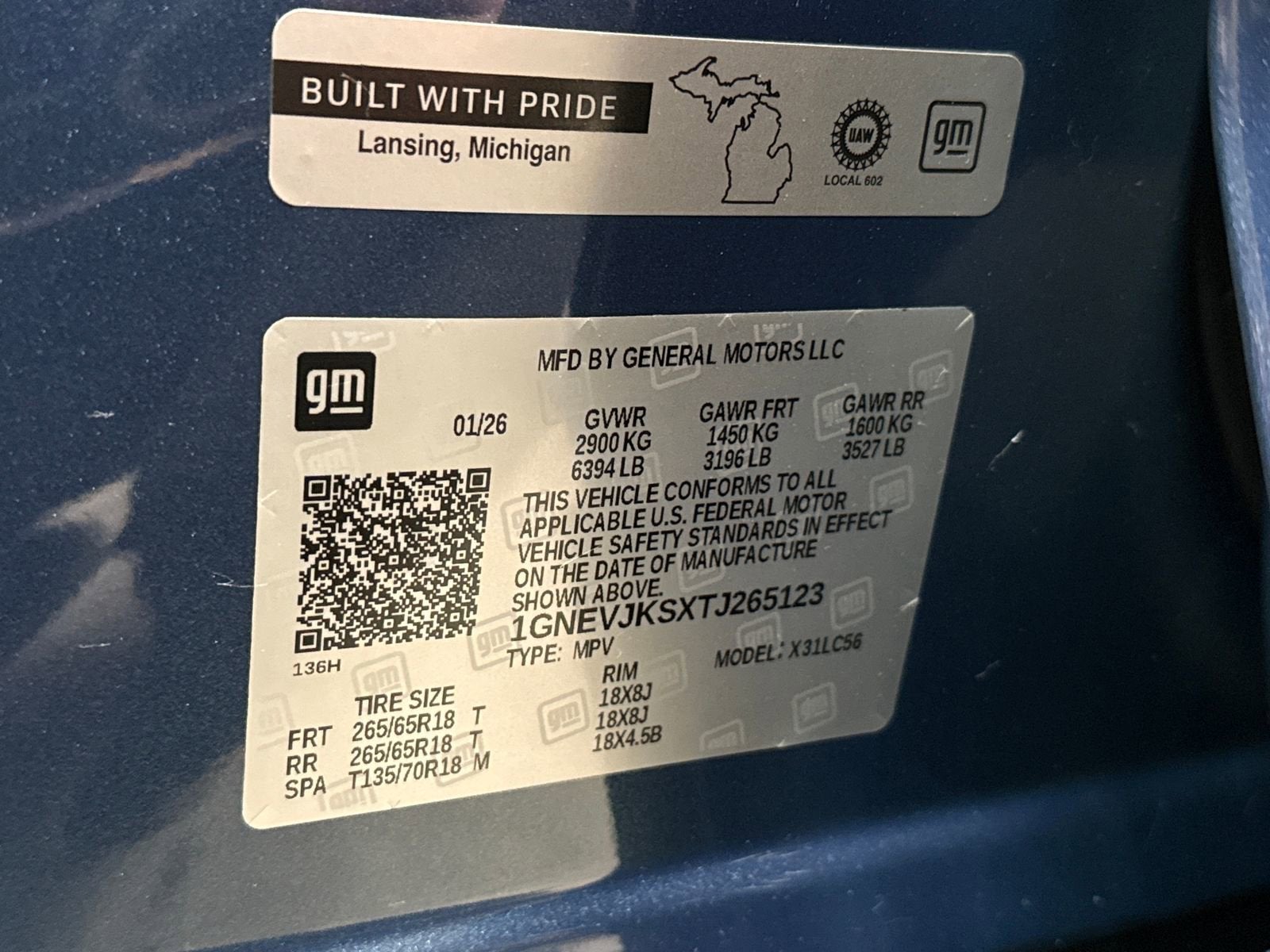 2026 Chevrolet Traverse Z71