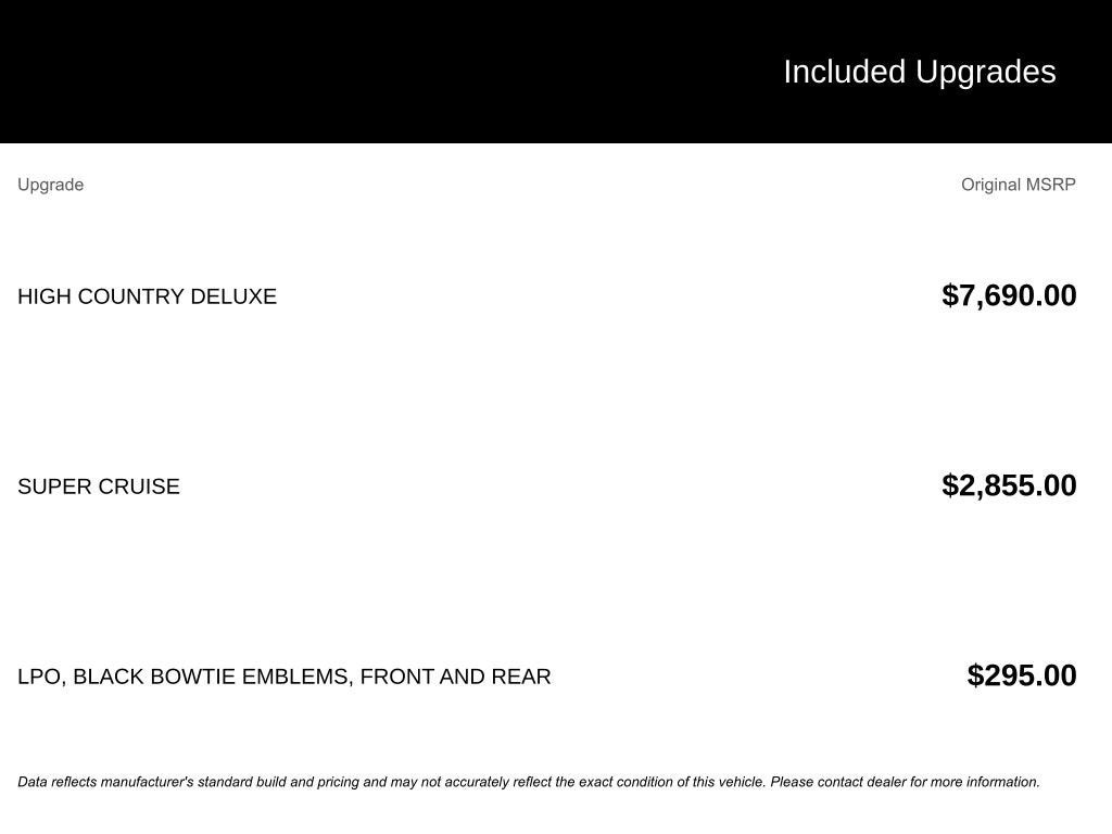 2026 Chevrolet Tahoe High Country