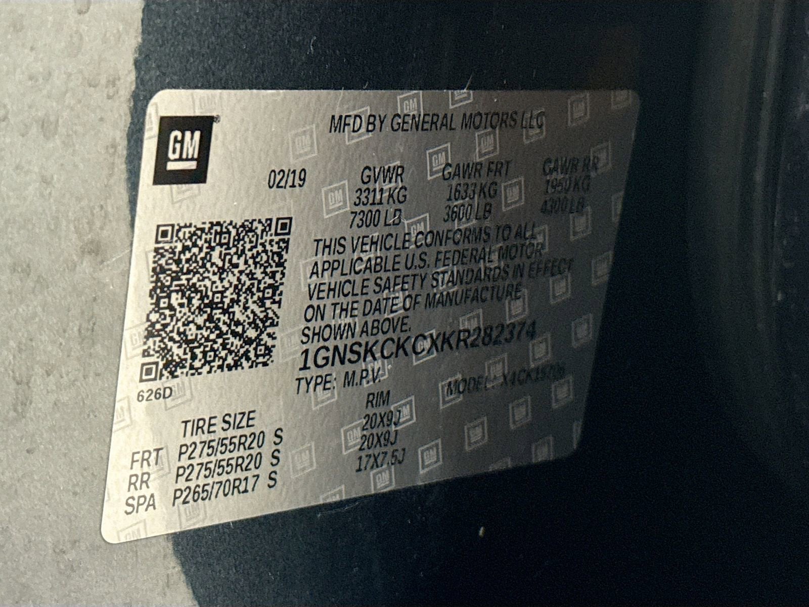 2019 Chevrolet Tahoe Premier