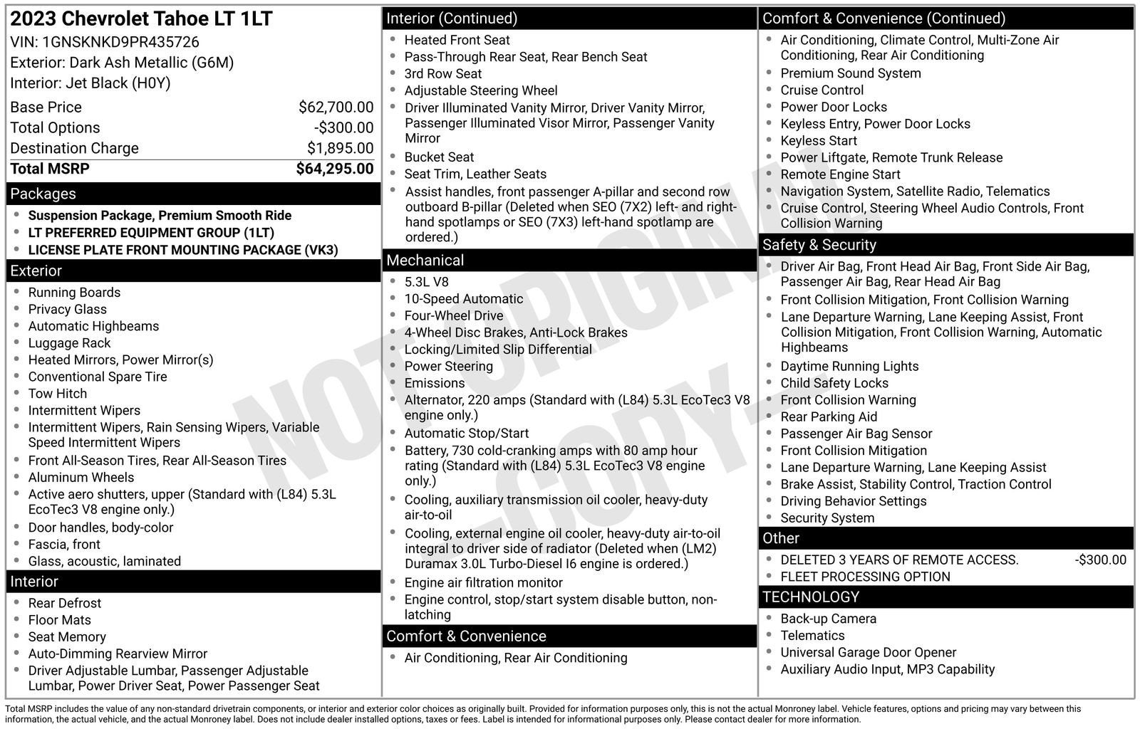 2023 Chevrolet Tahoe LT