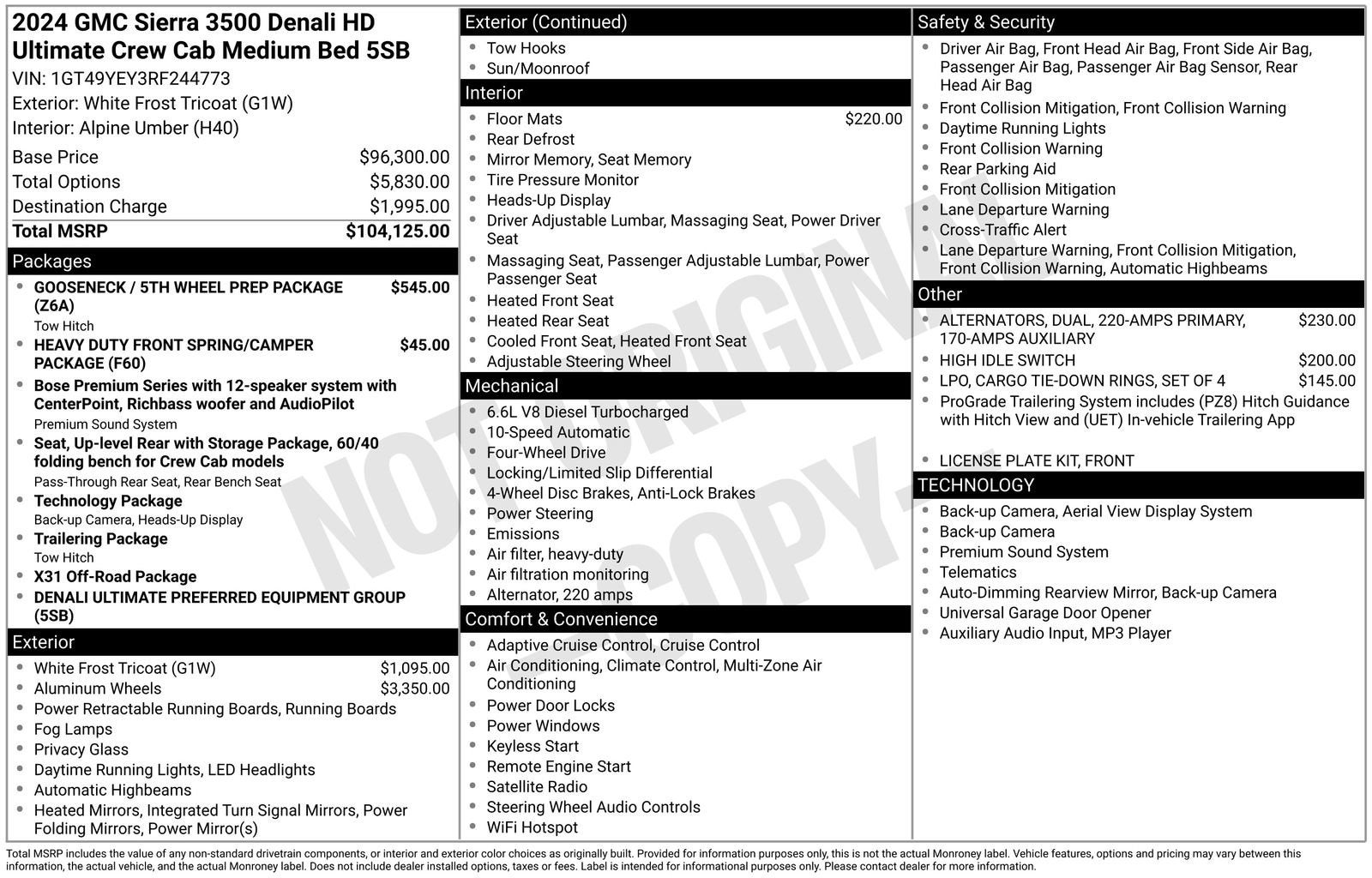 2024 GMC Sierra 3500 HD Denali Ultimate