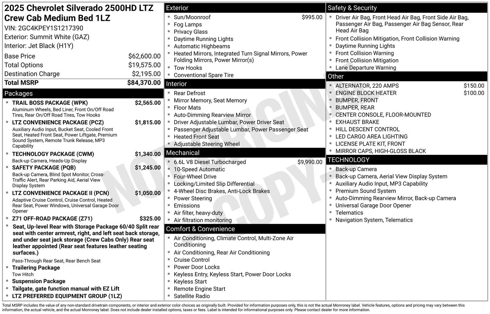 2025 Chevrolet Silverado 2500 HD LTZ