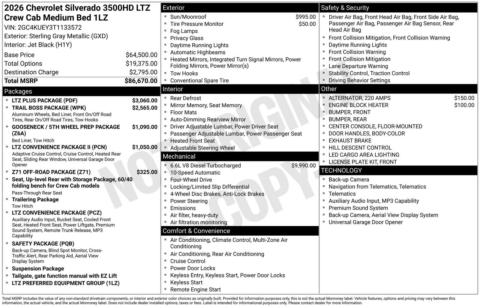2026 Chevrolet Silverado 3500 HD LTZ