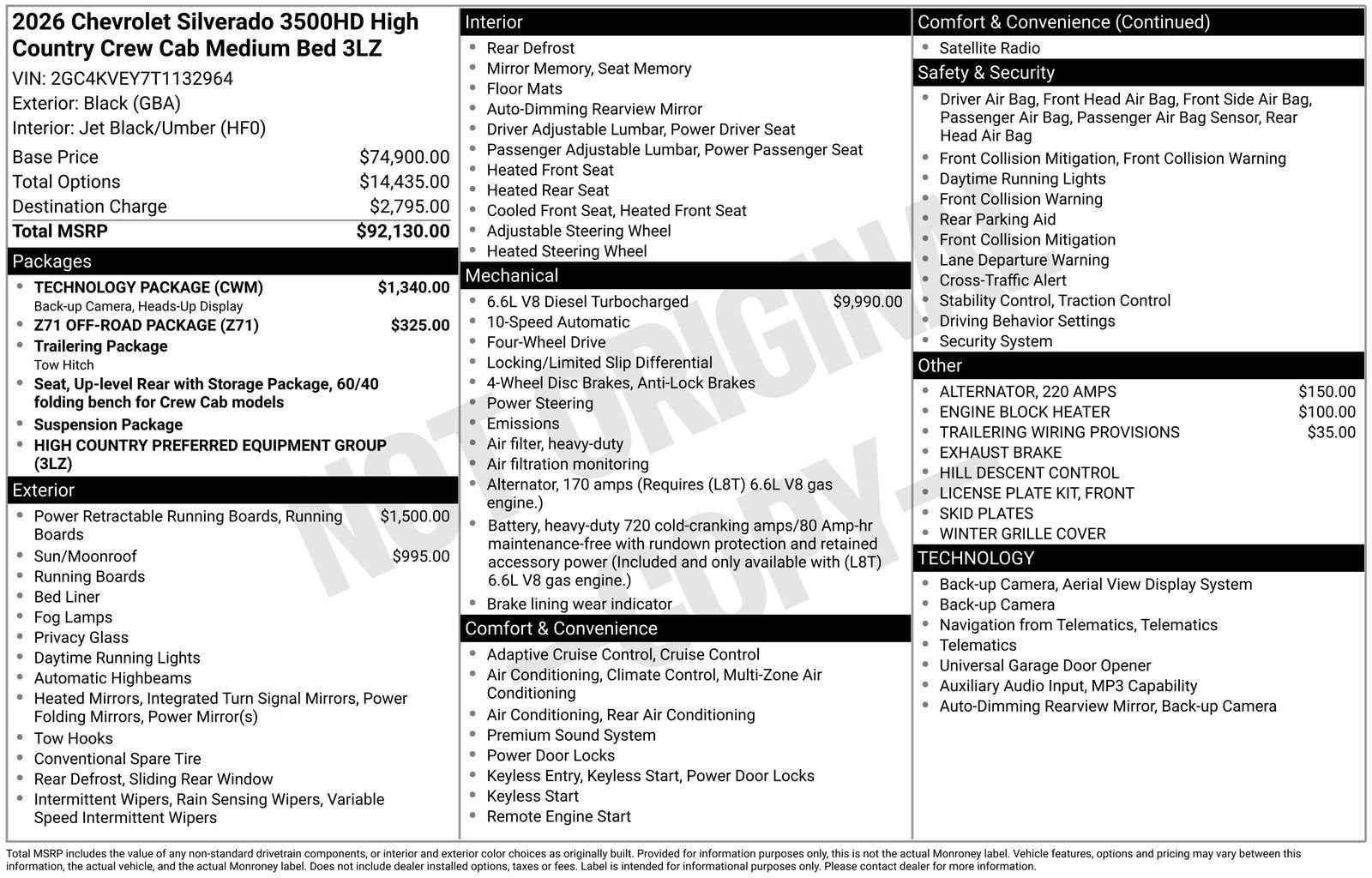 2026 Chevrolet Silverado 3500 HD High Country