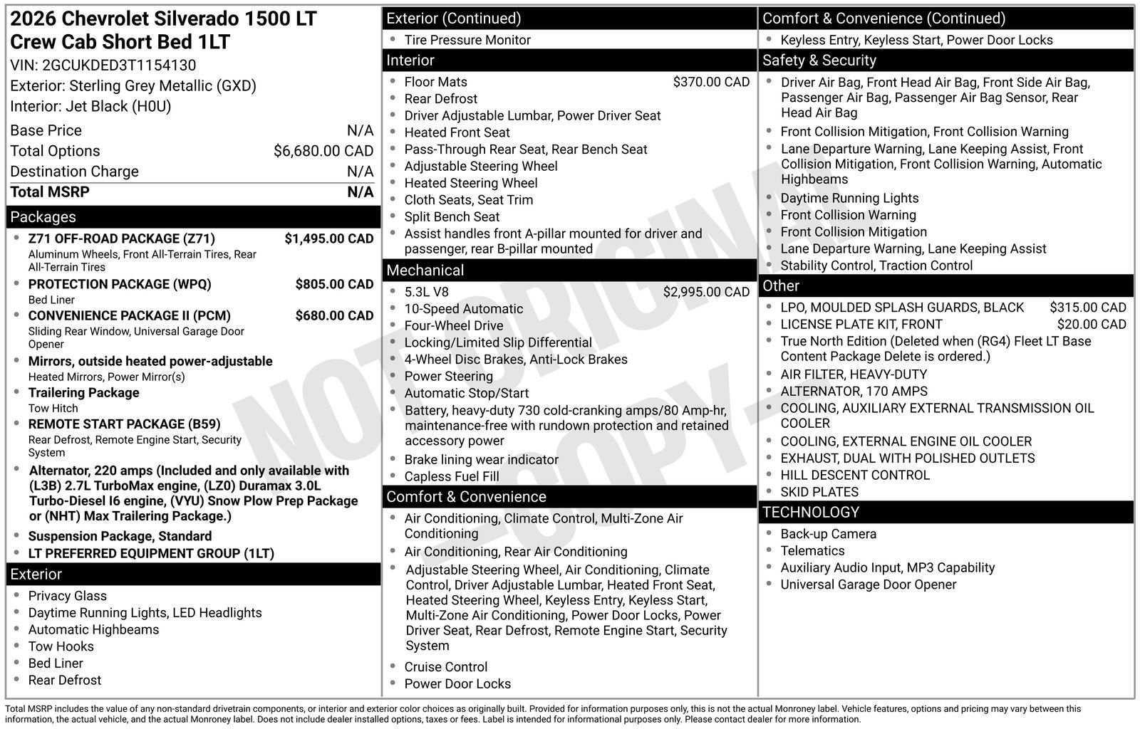 2026 Chevrolet Silverado 1500 LT