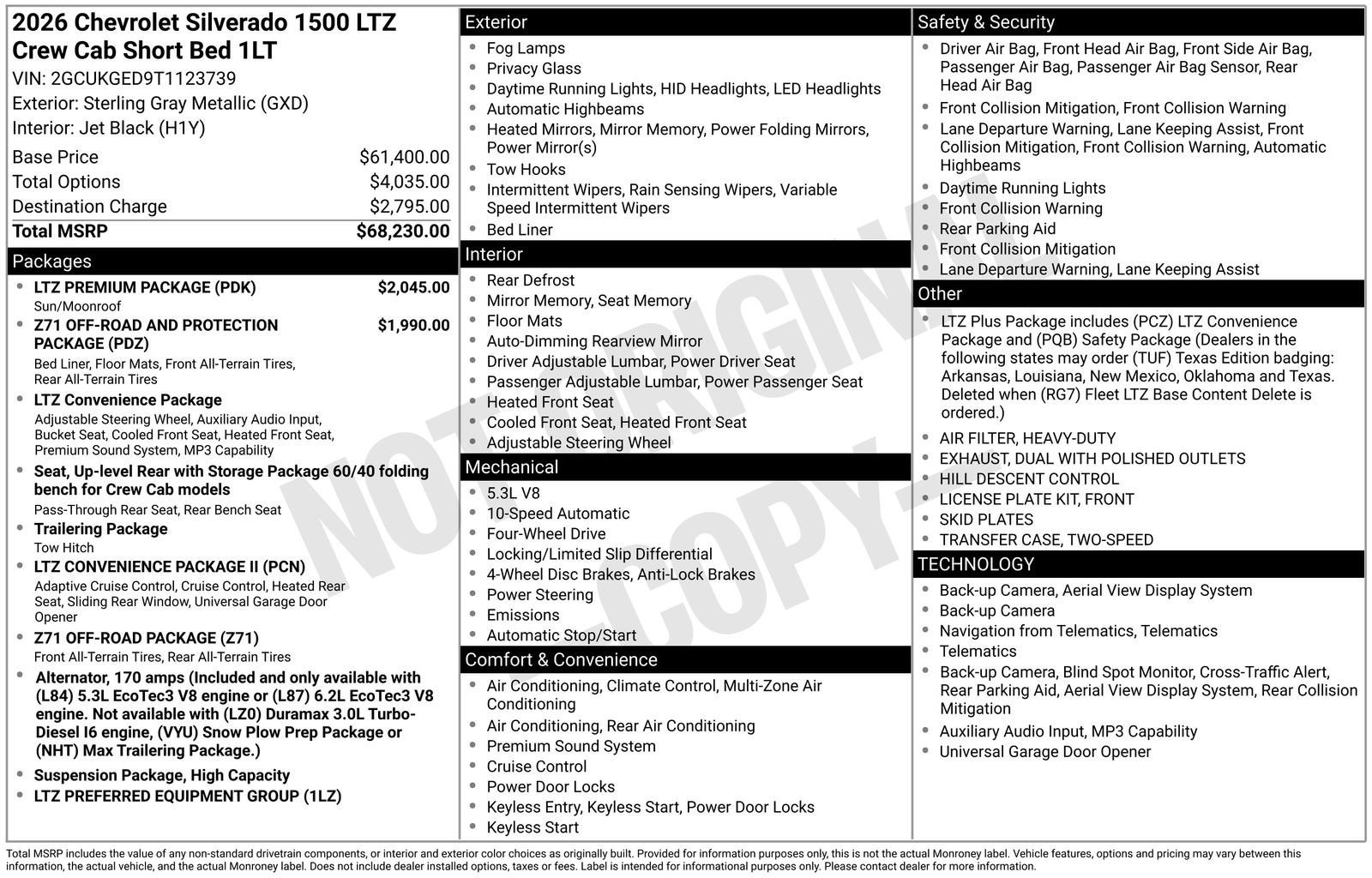 2026 Chevrolet Silverado 1500 LTZ