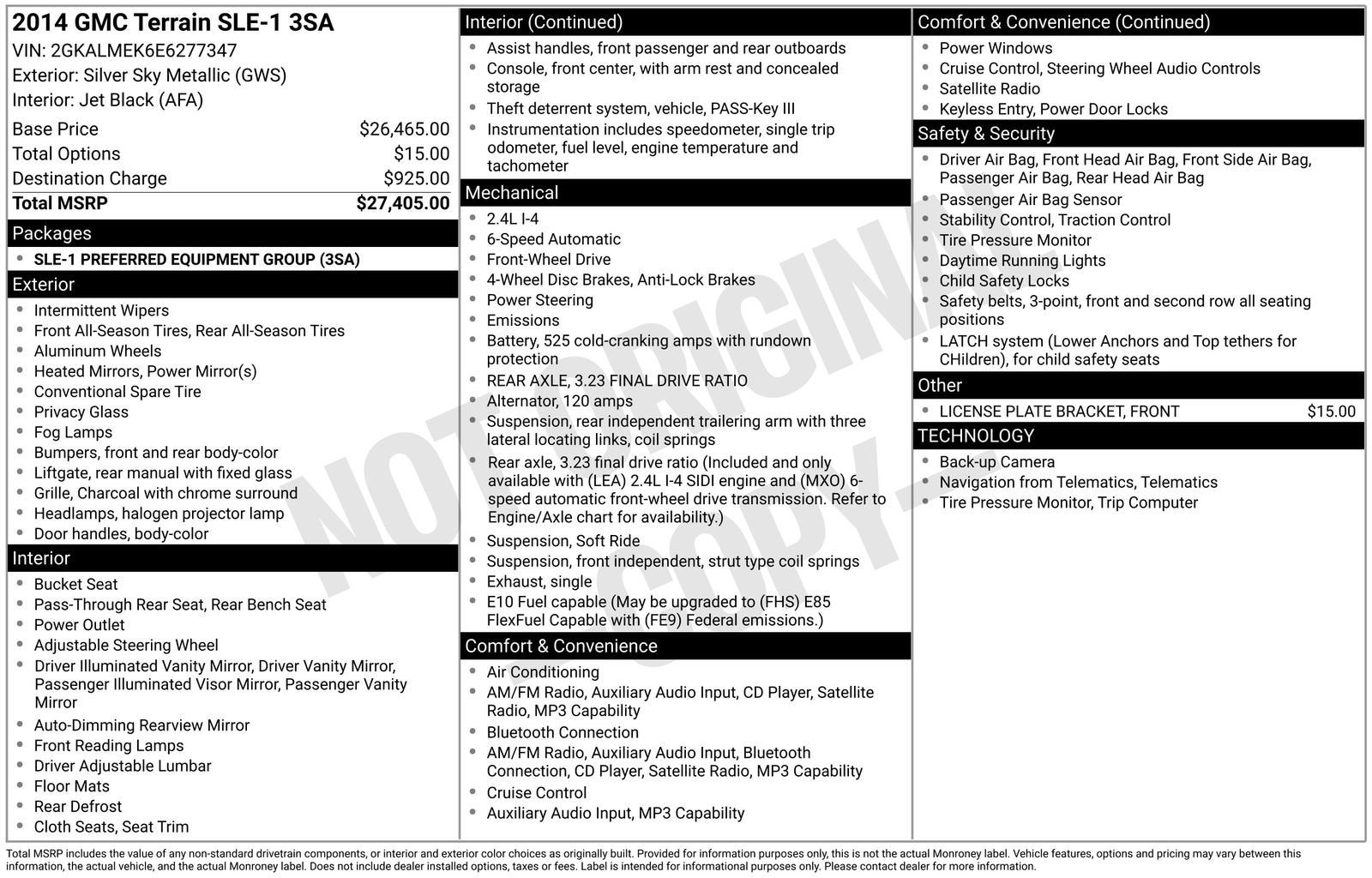 2014 GMC Terrain SLE