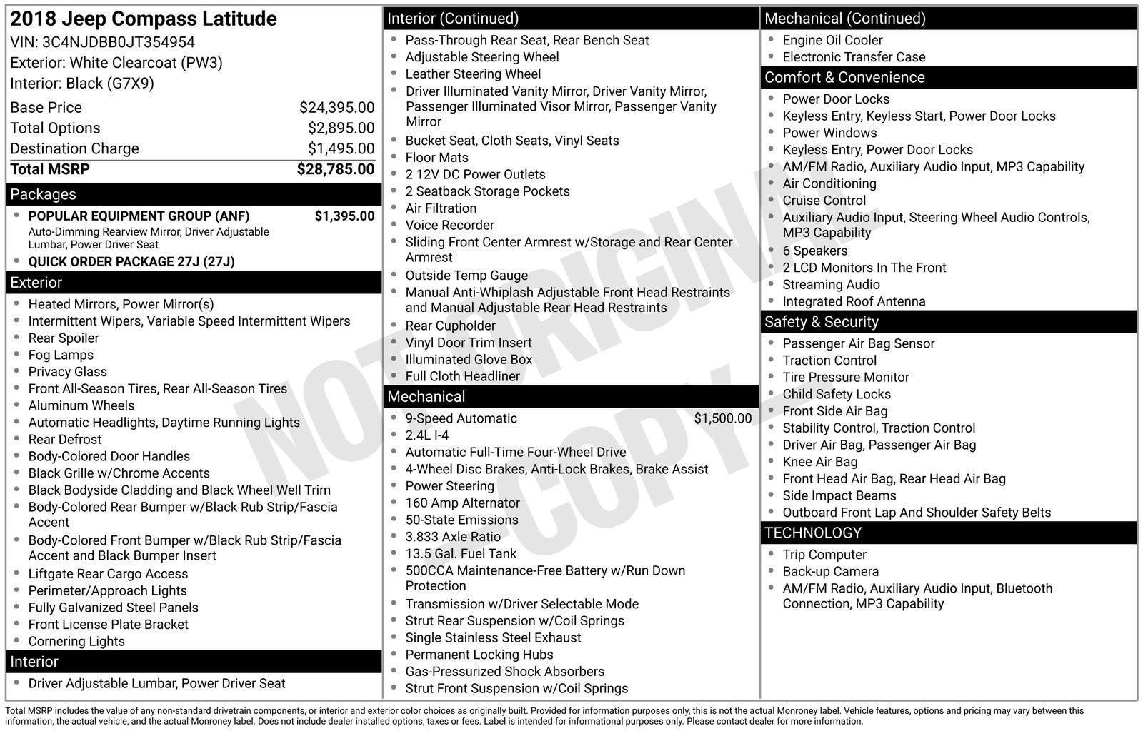 2018 Jeep Compass Latitude 4x4