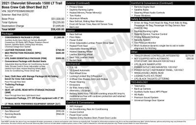 2021 Chevrolet Silverado 1500 LT Trail Boss
