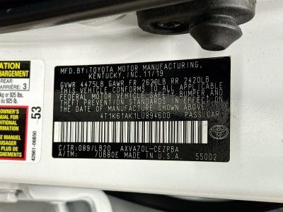 2020 Toyota Camry XSE