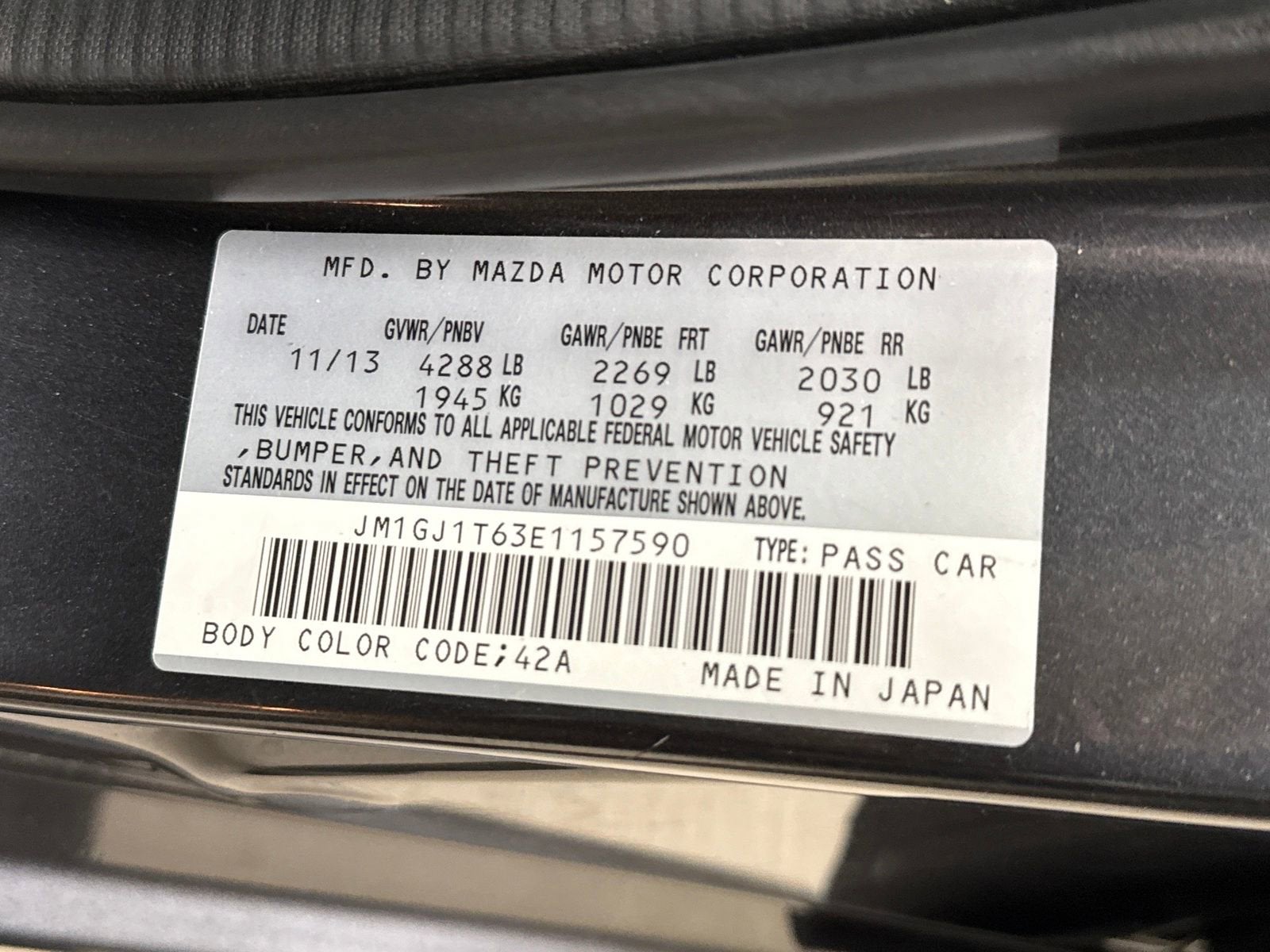 2014 Mazda Mazda6 i Touring