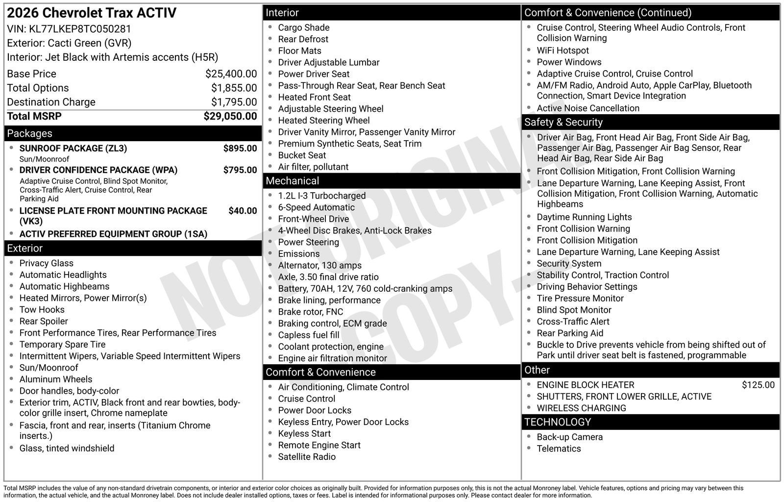 2026 Chevrolet Trax ACTIV