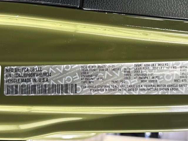 2021 Jeep Wrangler Unlimited Sahara 4xe