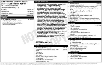 2016 Chevrolet Silverado 1500 LT LT1