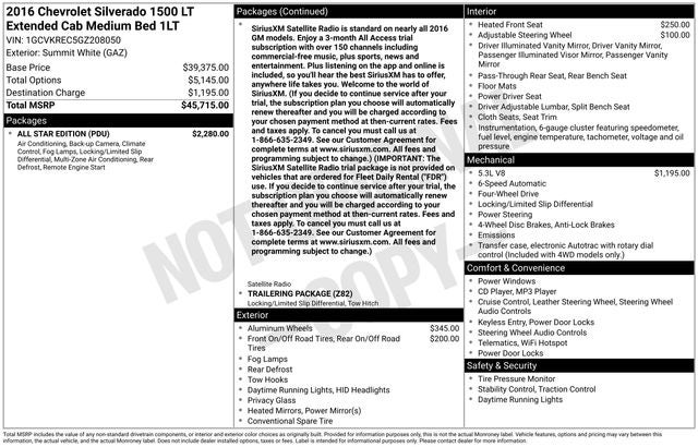 2016 Chevrolet Silverado 1500 LT LT1