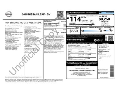 2015 Nissan Leaf SV