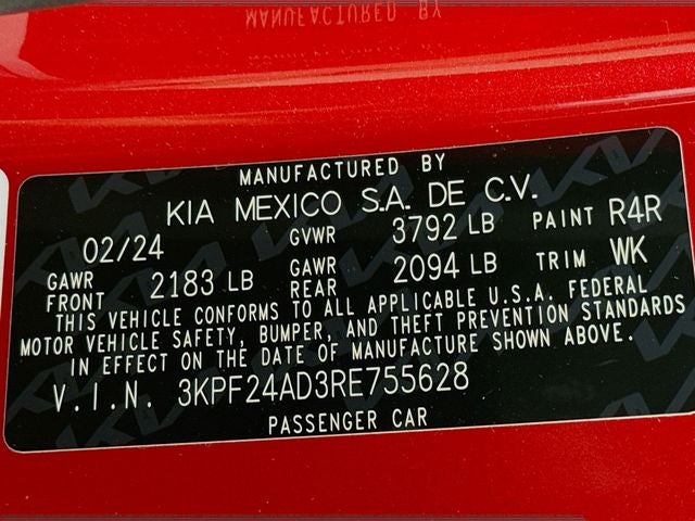 2024 Kia Forte LXS