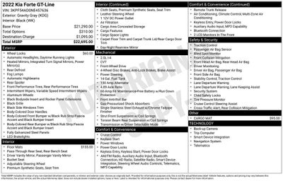 2022 Kia Forte GT-Line