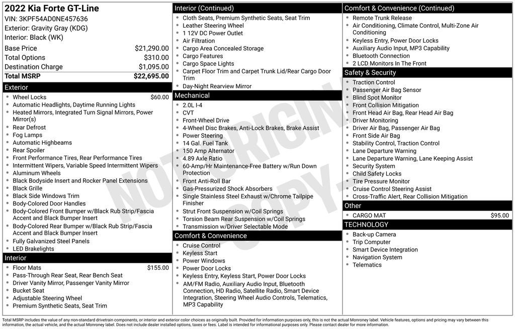2022 Kia Forte GT-Line
