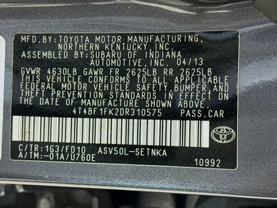 2013 Toyota Camry LE