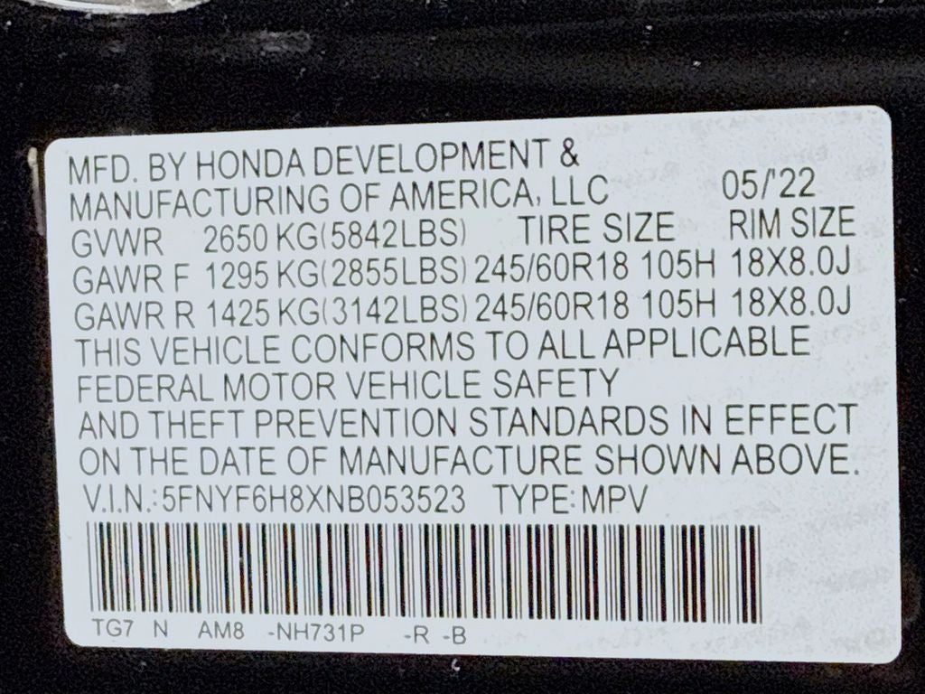 2022 Honda Pilot TrailSport