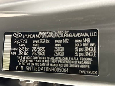 2022 Hyundai Santa Cruz Limited