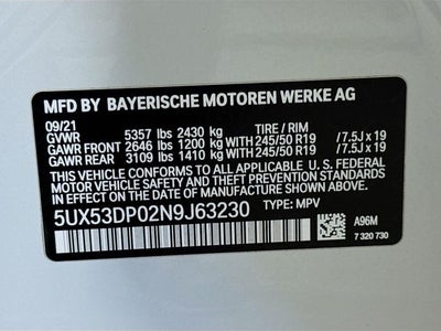 2022 BMW X3 xDrive30i