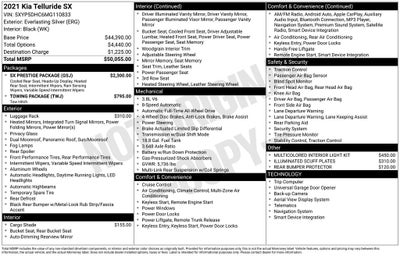 2021 Kia Telluride SX