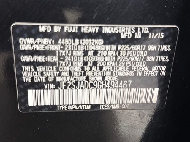 2016 Subaru Forester 2.5i Premium