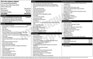 2016 Kia Optima Hybrid EX