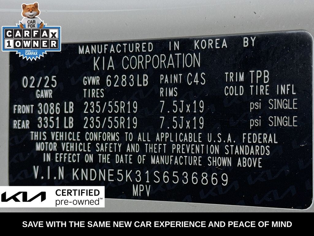 2025 Kia Carnival SX