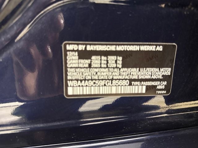 2015 BMW 4 Series 428i Gran Coupe