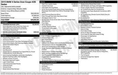 2015 BMW 4 Series 428i Gran Coupe