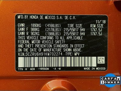 2019 Honda HR-V Touring