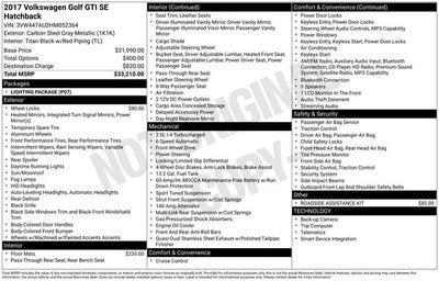 2017 Volkswagen Golf GTI SE