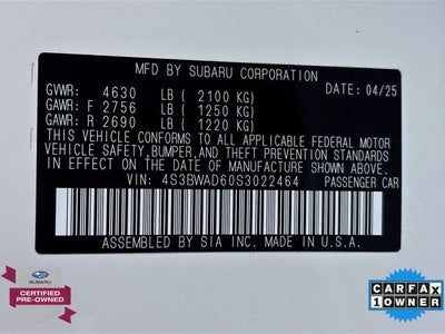 2025 Subaru Legacy Premium