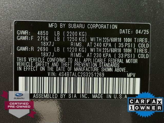 2025 Subaru Outback Onyx Edition